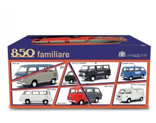 Fiat 850 Familiare 1965-76 Blu Laudoracing 1:18 Resinemodell (Türen, Motorhaube... nicht zu öffnen!)